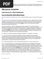 Interview With Maryanne Amacher