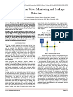 Review Paper On Water Monitoring and Leakage Detection