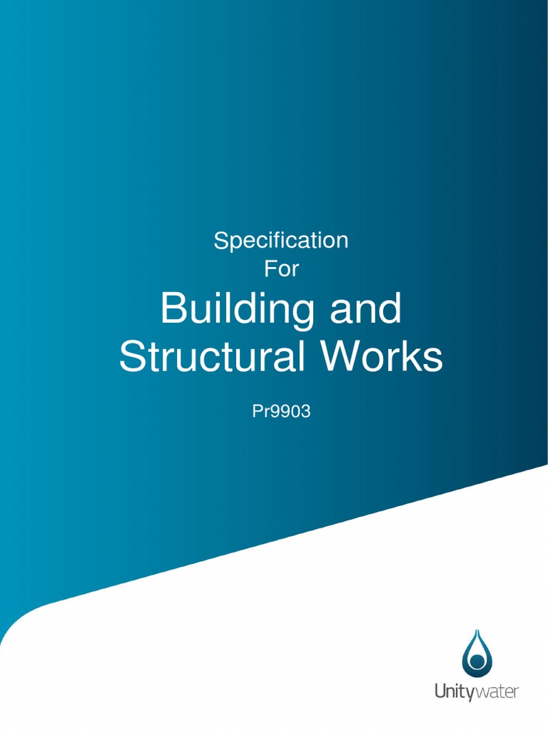 Building and Structural Works Specs | PDF | Pipe (Fluid Conveyance) | Screw
