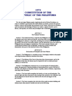 1973 Constitution of The Republic of The Philippines