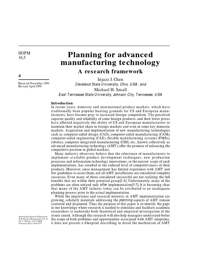 ADVANCED MANUFACTURING AUTOMATION TECHNOLOGY CLUSTER PDF visual data 3