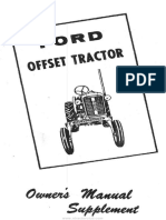 Ford 2000 Offset Tractor - Owner's Manual Supplement PDF