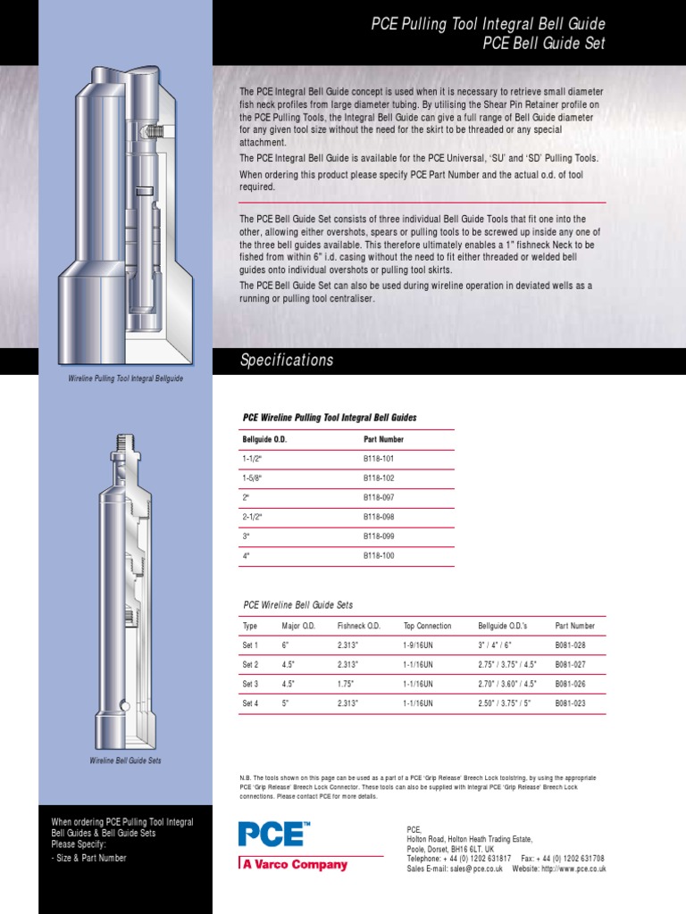 Bell Guide Set PDF Manufactured Goods Equipment