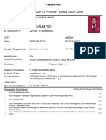 Kartu Pendaftaran SSCN 2018 Restu Sulistyo PDF