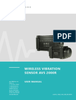 Wireless Vibration Sensor Avs 2000R: User Manual