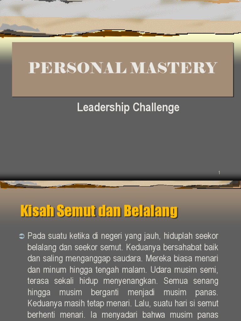 Personal Mastery New | PDF