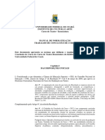 Manual de Normatização Do TCC - Curso de Teatro Licenciatura - ICA PDF