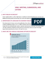 Academic Publishing: Writing, Submission, and Successful Publication