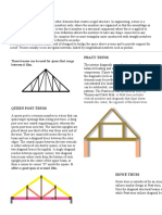 A Truss Is An Assembly of Beams or Other Elements That Creates A Rigid Structure