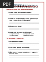 Cuestionario primer dia de clase