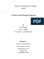 A Project Work Report Proposal: A Study Analysis On The Interested of Nepal Bank Limited