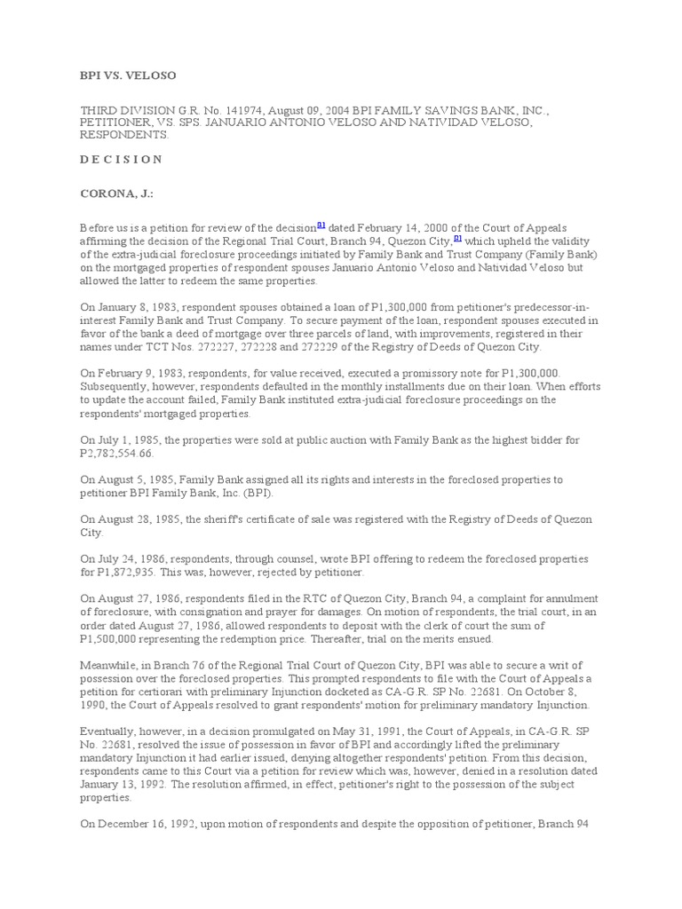 Analysis of a Petition for Review Regarding the Redemption of