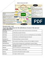 Check The Table Below For The Definitions of Some of The Phrasal Verbs With LOOK