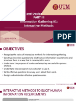 SCSD2613: Information Gathering #1: Interactive Methods