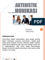 Karakteristik Komunikasi - PPT Pak Ahdun