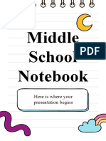 Middle School Notebook by Slidesgo