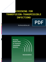 Screening For Transfusion-Transmissible Infections: Pgi Pauline Baluis