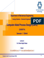 Computer-Aided Process Design (CAPD) : Department of Mechanical Engineering