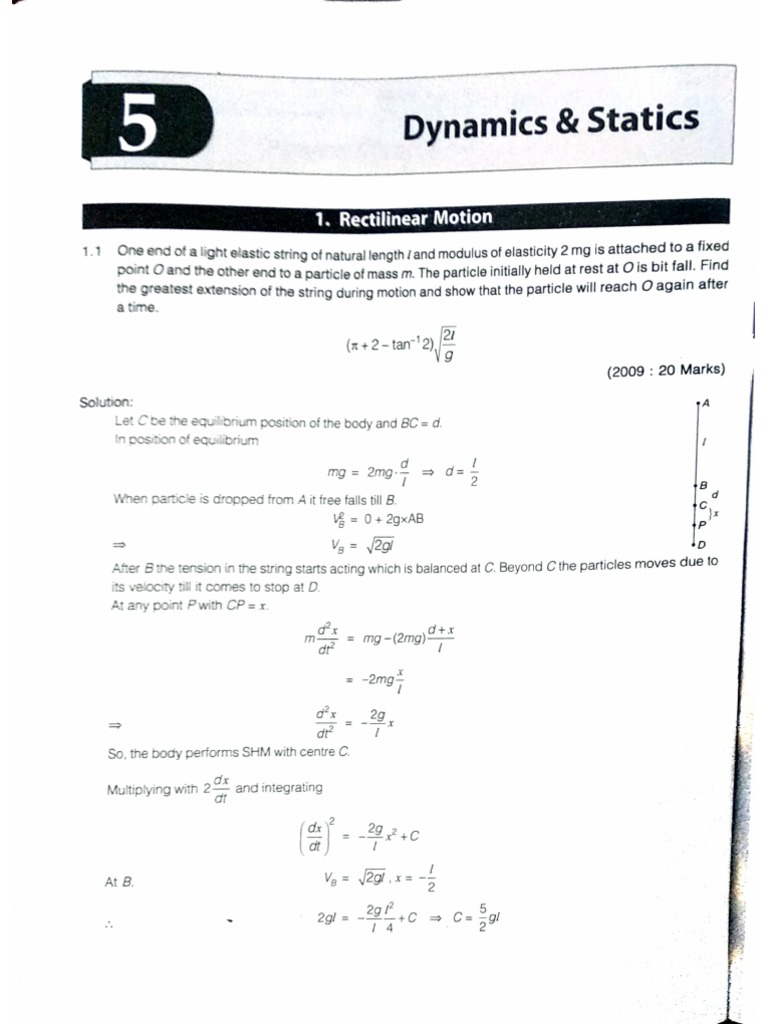 1-5 G-20 MATHS Dynamics and Statics PDF | PDF
