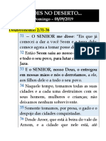 Lições no deserto: Confiar no Senhor da história