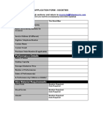 The Hired Man - Application Form - Societies