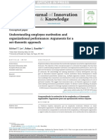 Understanding Employee Motivation and Organizational Performance: Arguments For A Set-Theoretic Approach