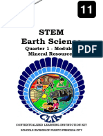 Earth Science 11 SHS - q1 - Mod 5 - Mineral Resources - v6 1 PDF