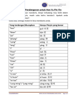 Modul Melatih Pendengaran Hanyu Pinyin