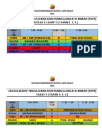 Jadual PDPR SK Ganun 2021