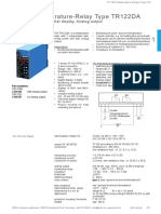 PT 100-Temperature-Relay Type TR122DA: 1 Sensor, 2 Limits, Digital Display, Analog-Output