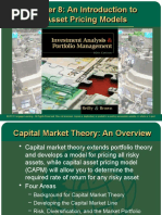 Chapter 8: An Introduction To Asset Pricing Models