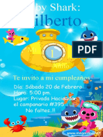 Invitacion Baby Shark