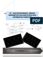 TP 4 Réseau Triphasé en Couplage Étoile Sous Différentes Conditions