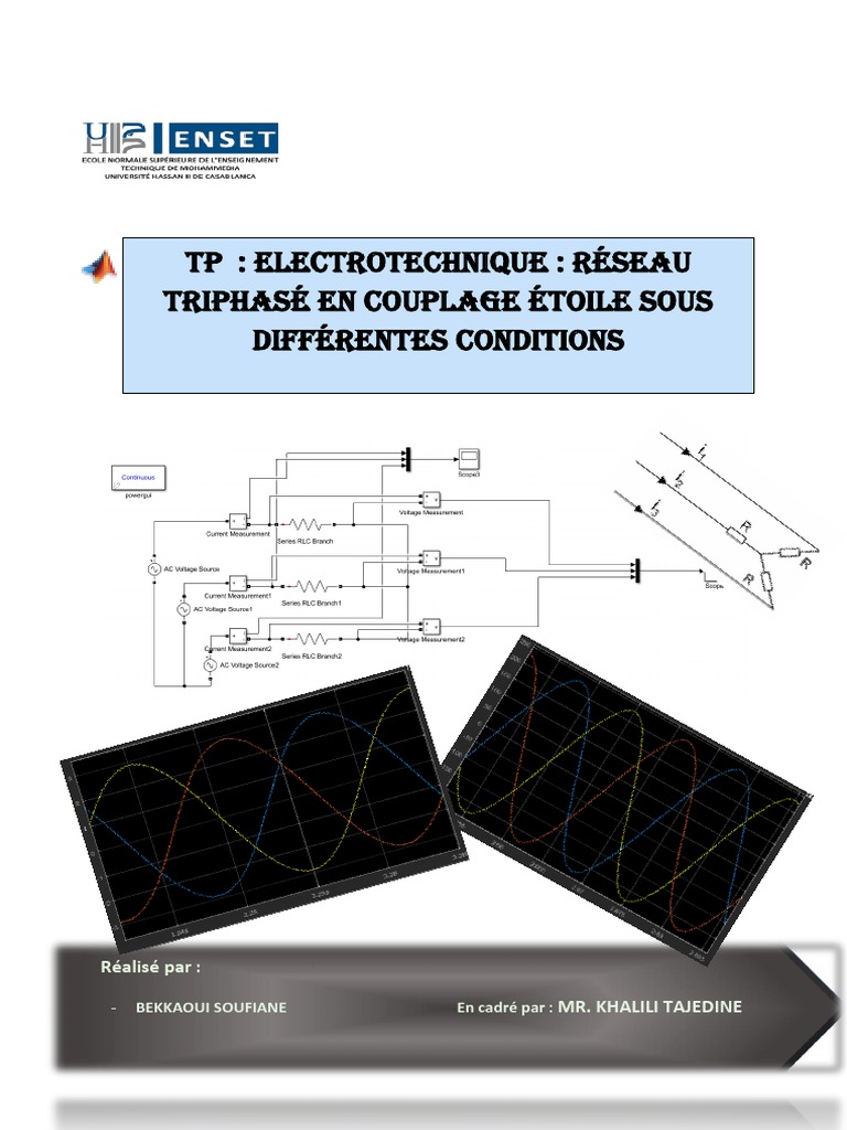 Couplage Résistance Triphasé Étoile | PDF | Tension électrique ...