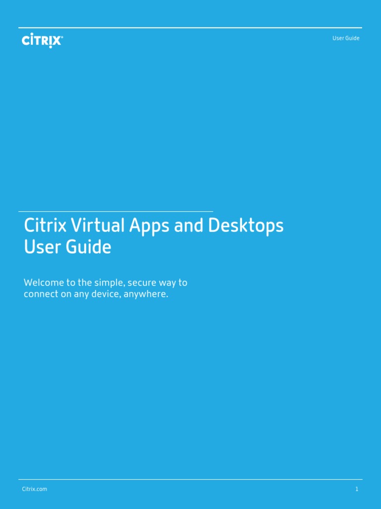 Citrix Workspace App User Guide | PDF | Citrix Systems | Mobile App