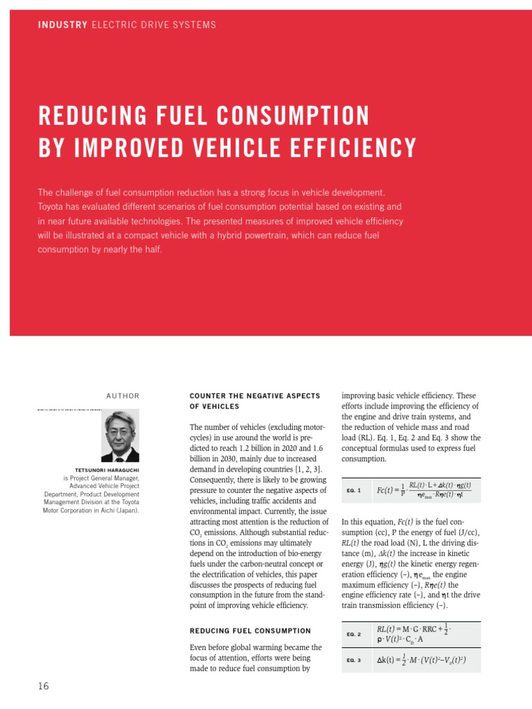 Enhancing Vehicle Efficiency to Cut Fuel Use | PDF | Hybrid Vehicle ...
