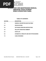 Operations and Maintenance Manual Ams4A048 Touch Screen Winch Operators Panel