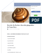 Recette Du Rocher Chocolat Gingembre de Yann Brys PDF