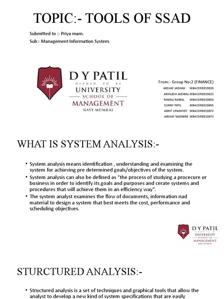 Tools for Structured System Analysis | PDF
