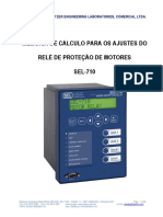 ROTEIRO DE AJUSTES SEL-710 Motor de Inducao 4.16kV