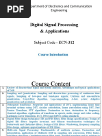 Digital Signal Processing & Applications: Subject Code - ECN-312