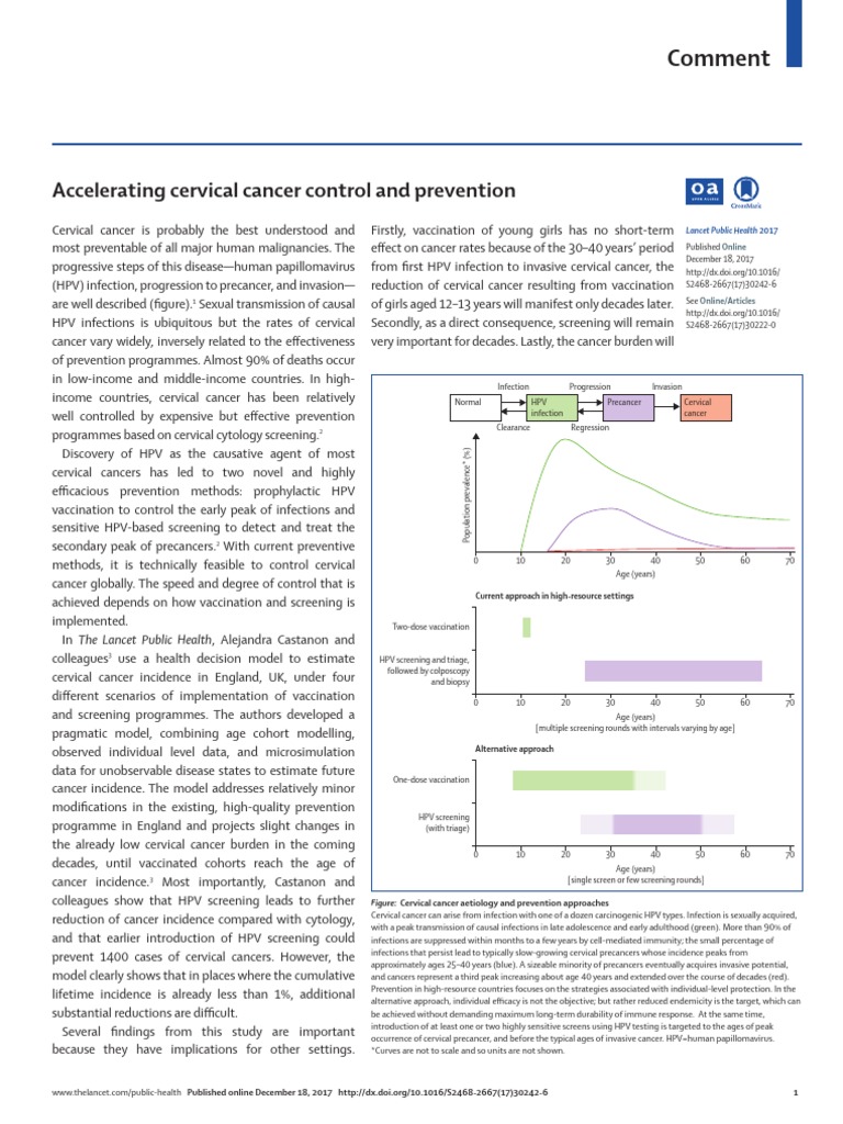 Accelerating Cervical Cancer Control and Prevention | PDF | Cervical ...