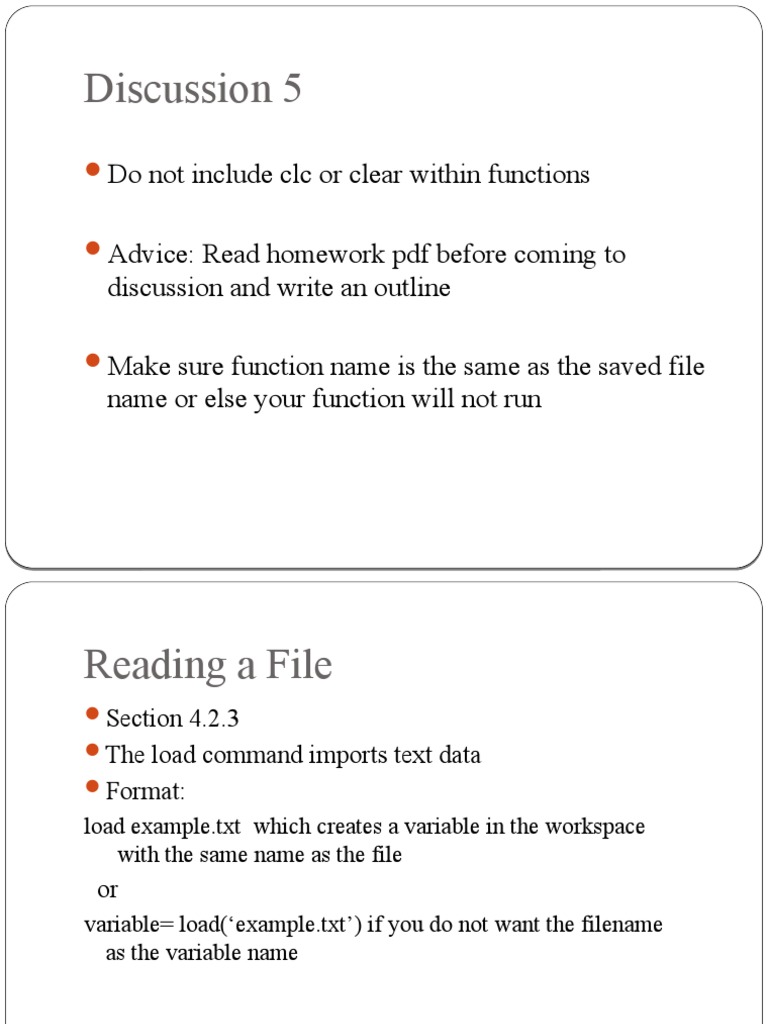 MATLAB Function Debugging Guide | PDF | Filename | Text File