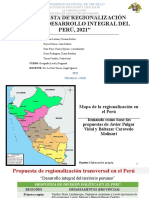 Propuesta de Regionalización