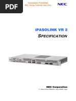 Pecification: Ipasolink VR 2