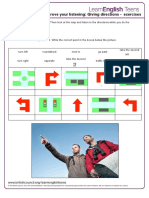 Improve Your Listening: Giving Directions - Exercises: Preparation