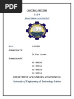 Control Systems: University of Engineering & Technology Lahore