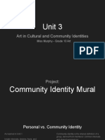 Unit 3: Art in Cultural and Community Identities