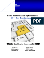 Sales Performance Optimization:: 2011 Key Trends Analysis