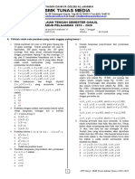 Kisi-Kisi Soal Matematika Xi